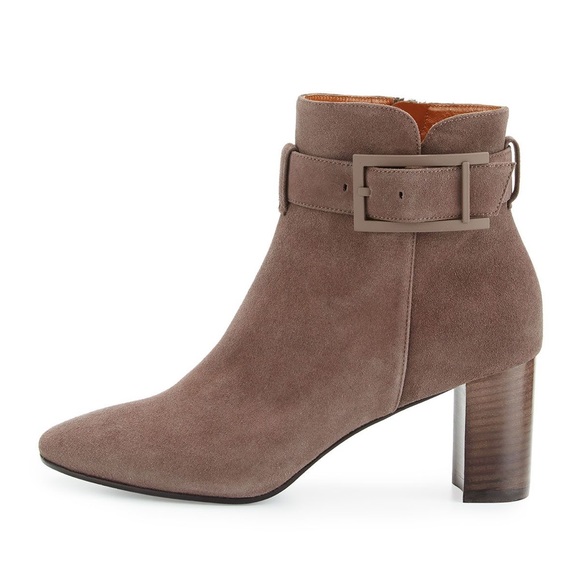 Aquatalia Shoes - Aquatalia Vanie Taupe Weatherproof Ankle Bootie 9